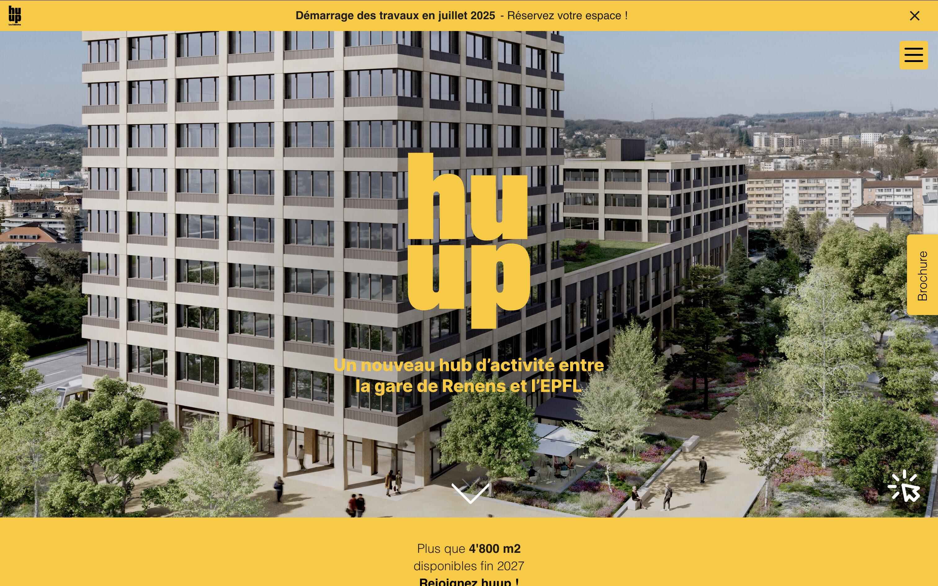 site de promotion immobilière - huup aux câbleries